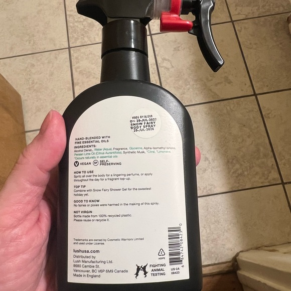 Lush Snow Fairy Body Spray 6.7 oz - Picture 4 of 5